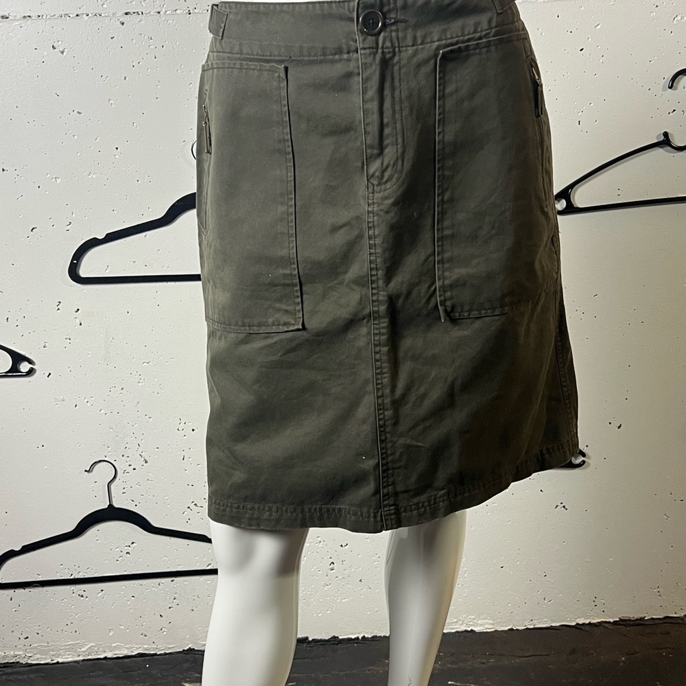 Olive Green Utility Skirt